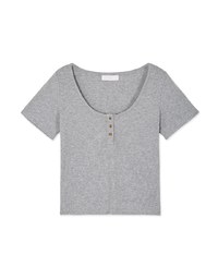 Vintage Round Neck Knitted Top