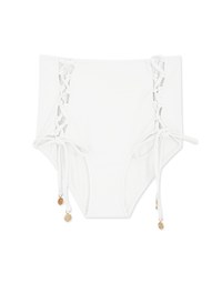 High-Waisted Lace-Up Bikini Bottom