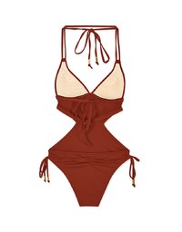 Tall Girl-3Way Dual-Strap One-Piece Bikini (Thick Padded & Extended Length)