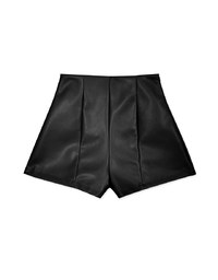HighWaisted Leather Shorts