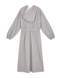 Laidback Side-Slit Hoodie Maxi Dress