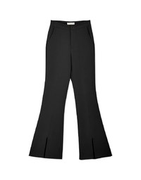 Sleek CEO Slimming Boot-Cut Slit Suit Pants