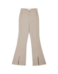 Sleek CEO Slimming Boot-Cut Slit Suit Pants