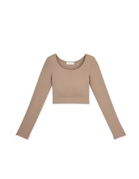 Minimal Simplicity U-Neck Warm Up Heated Crop Bra Top