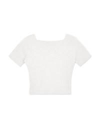 Sweetheart Neckline Minimalist Crop Top