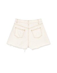 Iconic Seamline Ripped Shorts