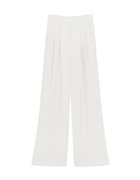 Sleek CEO Style Pleated Suit Wide Pants