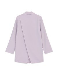 Vigorous Back-Slit Suit Blazer(With Detachable Shoulder Pads)