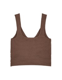 Refined Ribbed Tank Bra Top