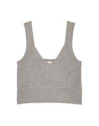 Refined Ribbed Tank Bra Top