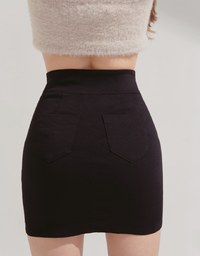 All-Purpose Elastic Slimming Short Skirt