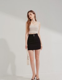 All-Purpose Elastic Slimming Short Skirt