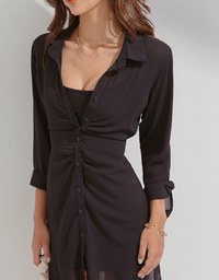 Two-Piece Shirt Mini Dress