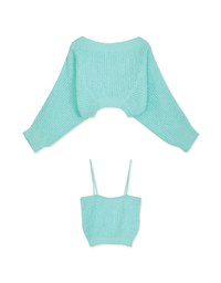 Ins Style Knitted Crop Two-Piece Top