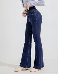 Warm Up No Filter Regular Height, Shape-Up Heating Flared Jeans