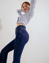 Warm Up No Filter Regular Height, Shape-Up Heating Flared Jeans