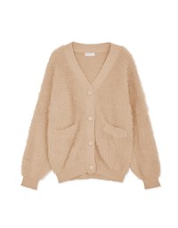 Button-Breasted Oversized Knit Jacket