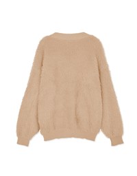 Button-Breasted Oversized Knit Jacket