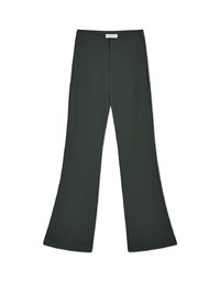 Plain High Waist Slim Trumpet Pants