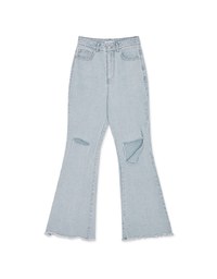 High Waist Ripped Denim Pants