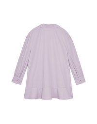 Large Collar Fishtail Shirt Mini Dress