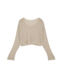 Mixed Color Knitted Crop Top