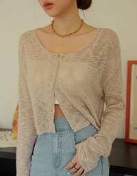 Mixed Color Knitted Crop Top