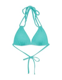 【MIKA Collaboration】 Wrinkled Woven Double Strap Bikini (Thick Cup Type)