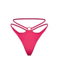 Single Ring Hollow Sexy Thong Bikini Bottom Trunck