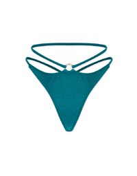 Single Ring Hollow Sexy Thong Bikini Bottom Trunck