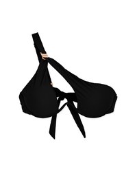 3D Shaping W Underwire One Shoulder Push Up Bikini (Thick Cup Type)
