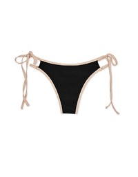 [A Yuan Collection] Contrasting Color Side Straps Bikini Bottom Trunck
