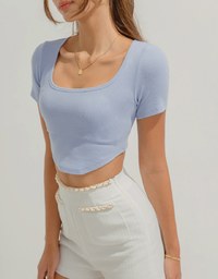 Round Neck Crop Top