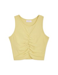 Smocked Cropped Tank Top