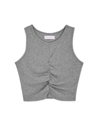 Smocked Cropped Tank Top