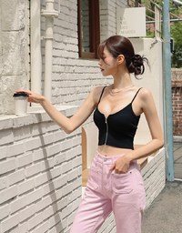 Air 2.0】Cooling Hollowed Back Tank Bra Top ( With Padding) - AIR