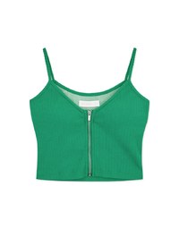 【Air 2.0】Zippered Spaghetti  Bra Top ( With Padding)