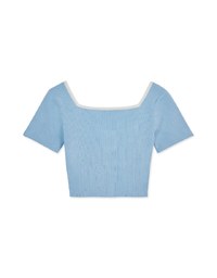 2Way Square Neck Knit Top