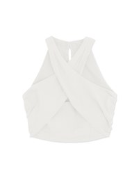 Cross Neck Tank Top (With Padding)