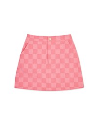 CheckerBoard Denim Skirt