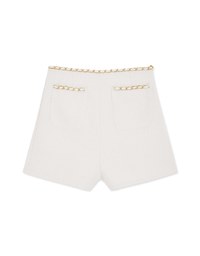 Chic Gold Chain Double Pocket Shorts