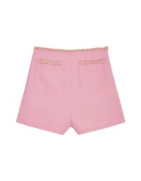 Chic Gold Chain Double Pocket Shorts