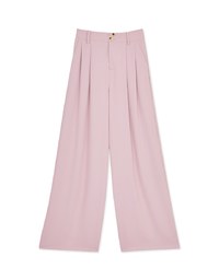 Cool Double-Breasted Pleated Wide Trousers