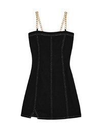 Denim Gold Chain Mini Dress