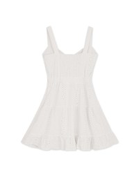 Broderie Anglaise Lace Vest Short Dress