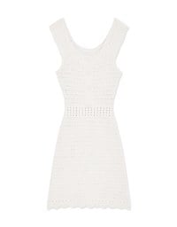 Hollow Knittight-Fitting Mini Dress