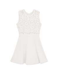 Hollow Lace Mini Dress