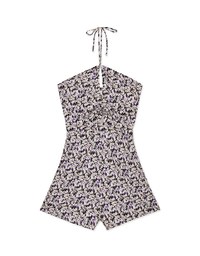 Floral Hollow Strap Jumpsuit(With Padding)