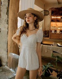 V-NECK Lace Jumpsuit