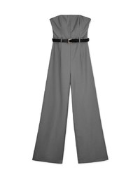 Flat Cut Jumpsuit (With Padding And Belt)